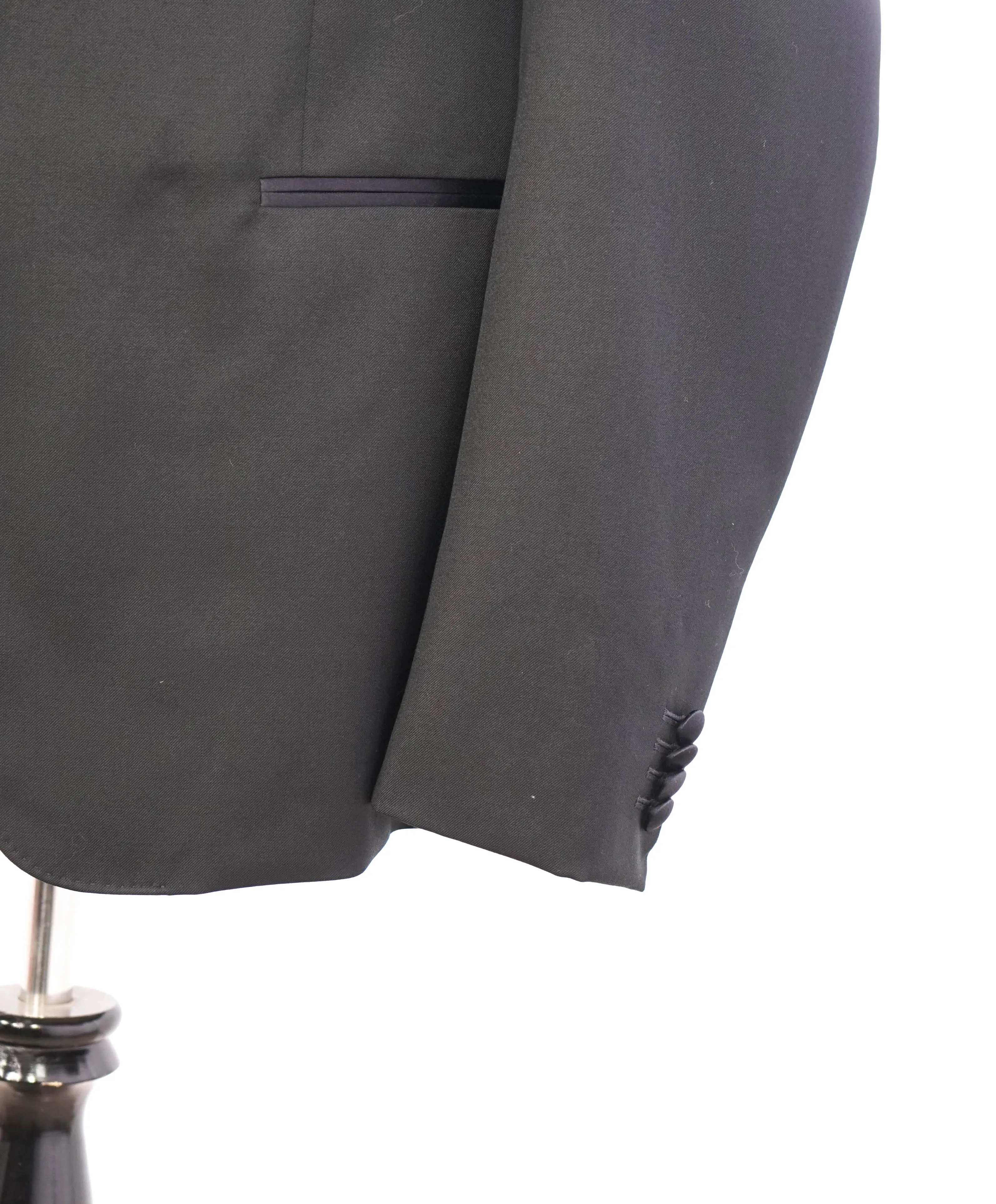 $1,295 Z ZEGNA - Black Peak Lapel 1-Button Dinner Jacket Blazer - 42R 33W  Pants