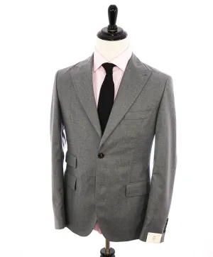 $1,695 ELEVENTY - Gray Flannel Pure Wool PEAK LAPEL Suit - 40 US (50EU)