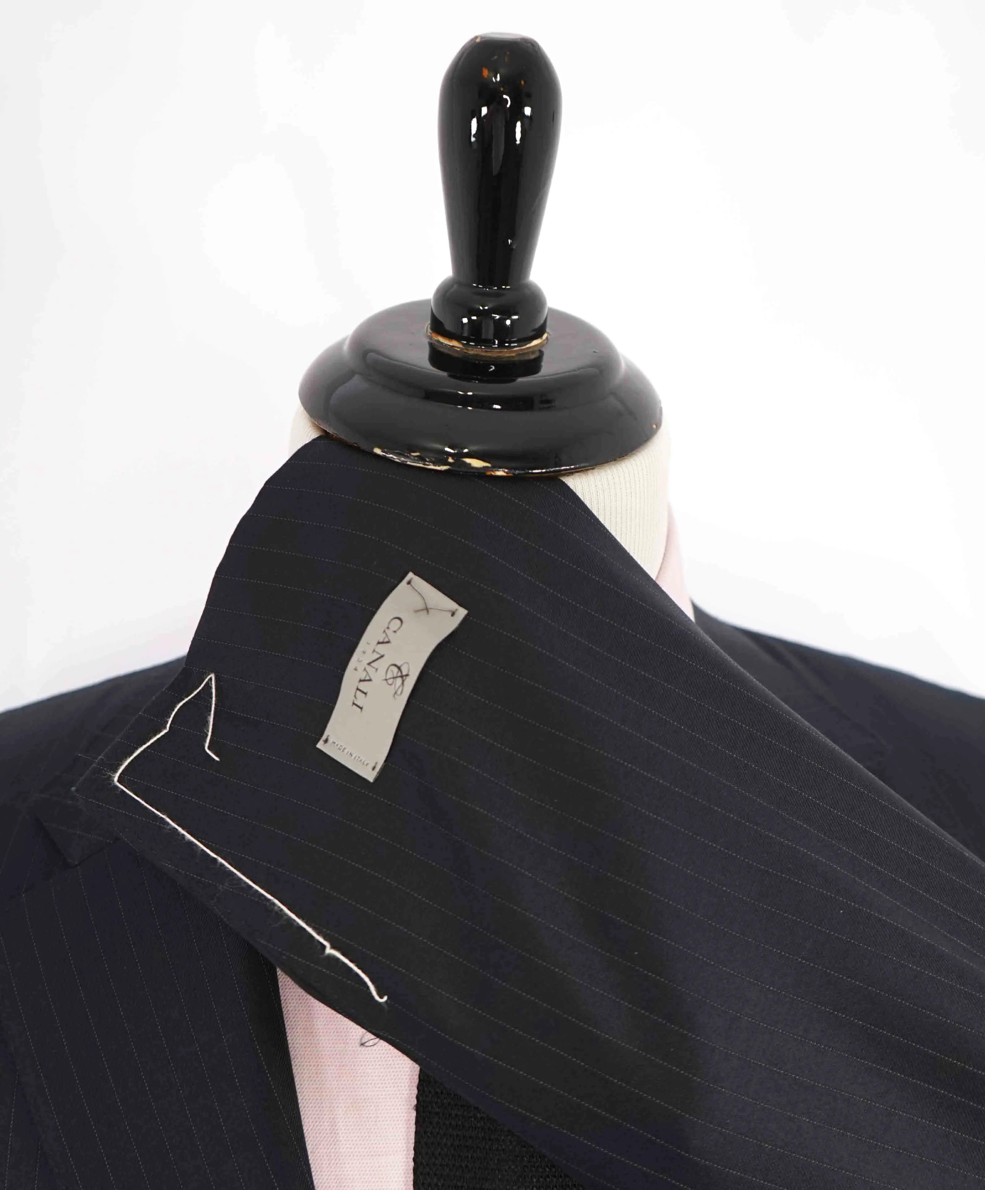 $1,895 CANALI -  Black Textured Notch Lapel 2-Btn Blazer - 48R