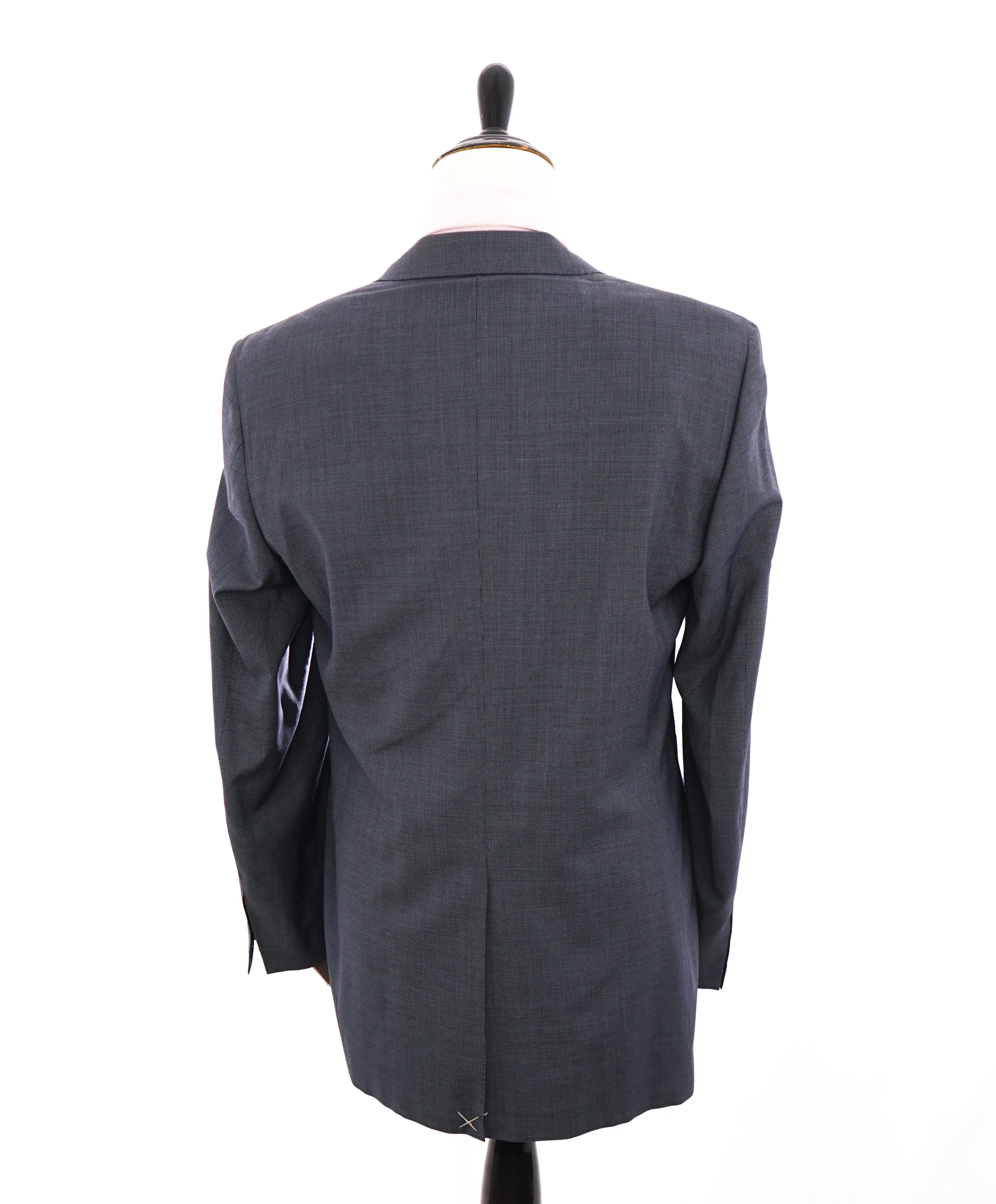 $1,895 CANALI - Pastel Blue PEKA LAPEL Basket Check Blazer - 46L