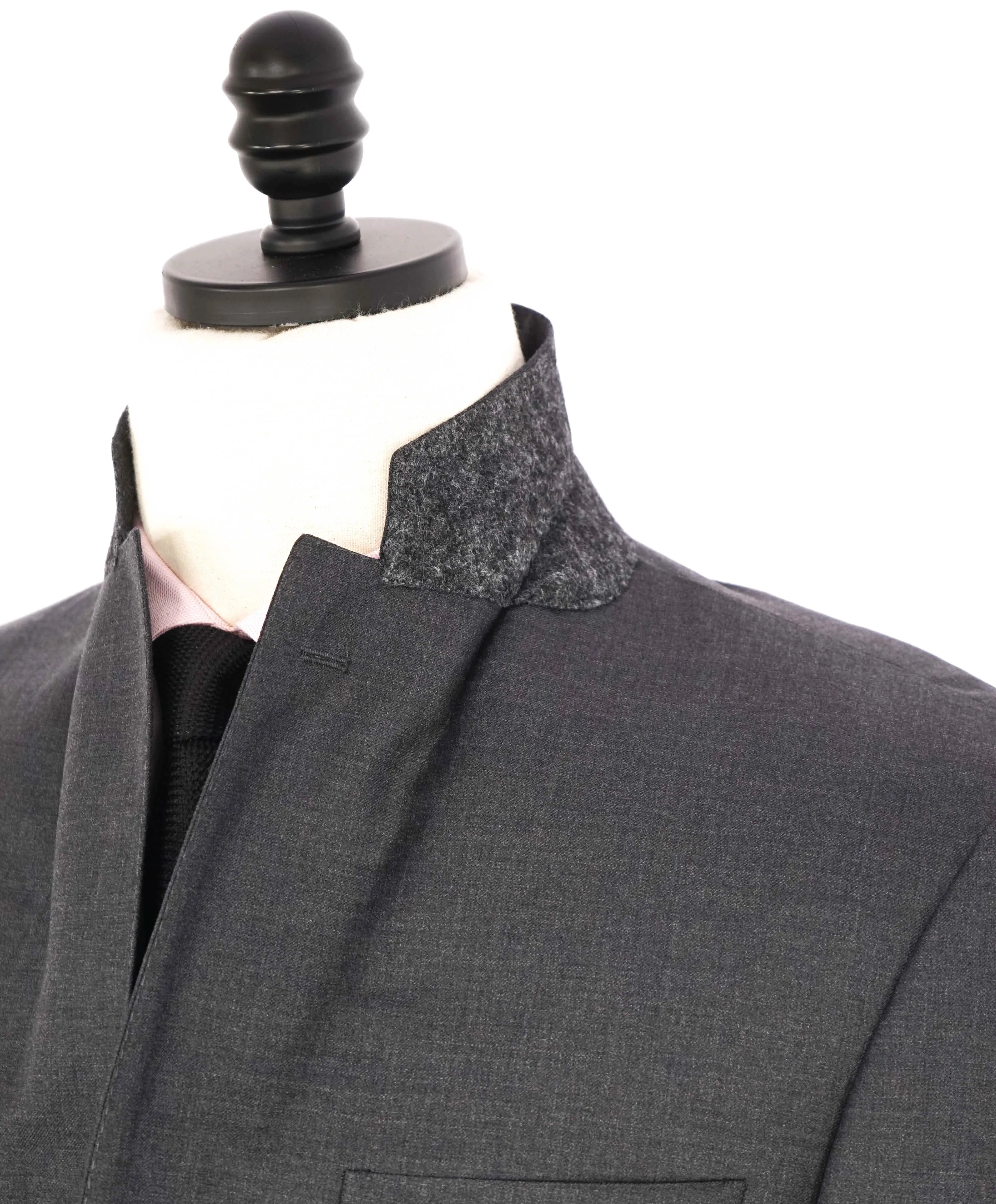$1,895 CANALI - Solid Gray *Closet Staple* 2-Btn Notch Wool Blazer - 48R US