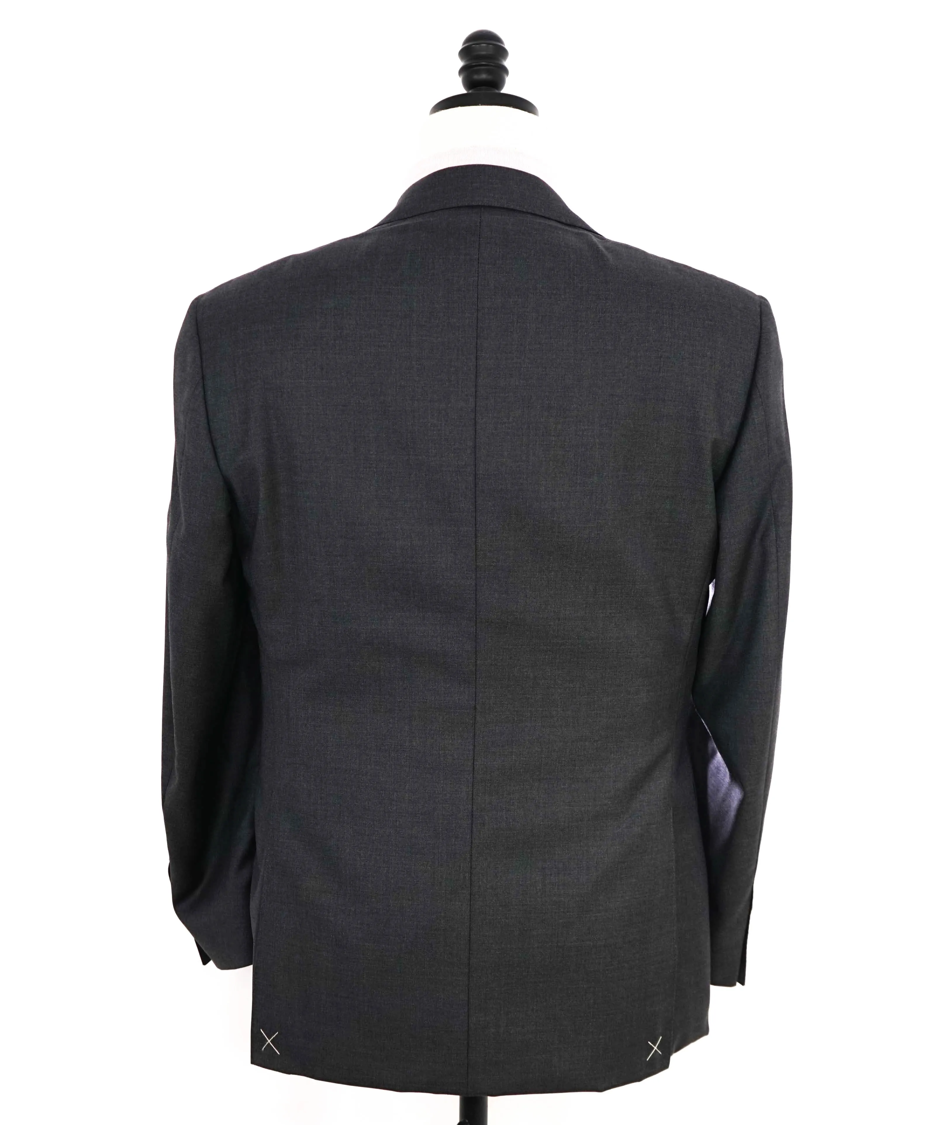 $1,895 CANALI - Solid Gray *Closet Staple* 2-Btn Notch Wool Blazer - 48R US