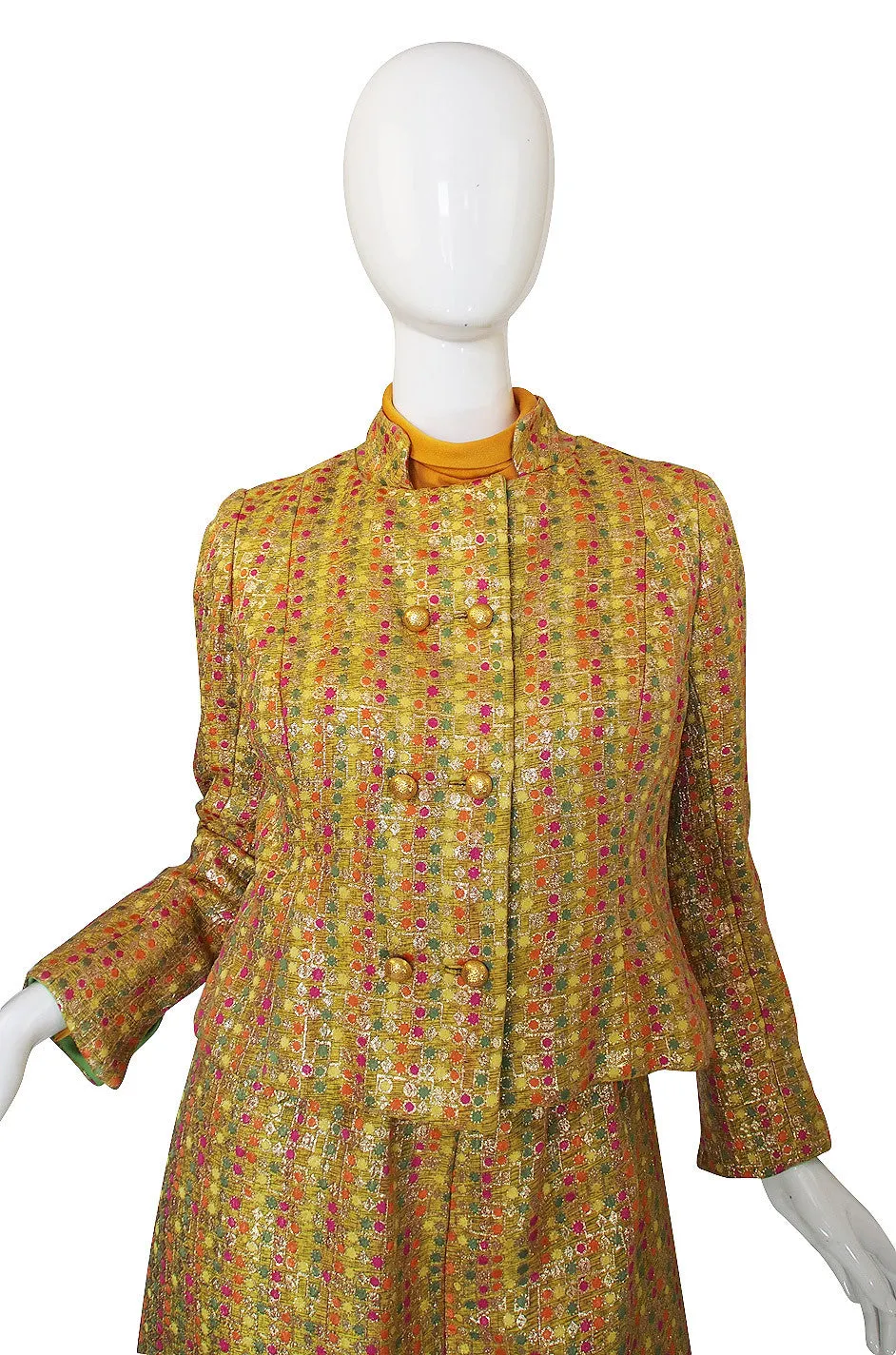 1960s Maggy Reeves Custom Metallic Suit