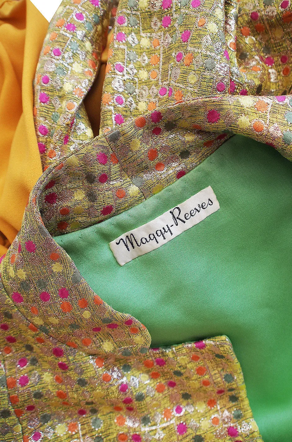1960s Maggy Reeves Custom Metallic Suit