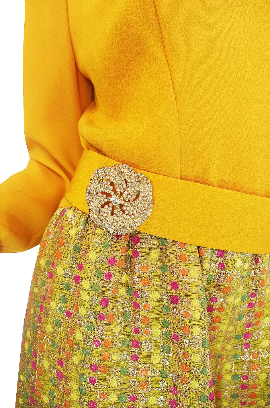 1960s Maggy Reeves Custom Metallic Suit