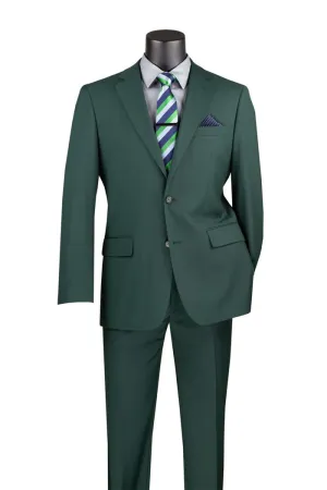 2 Piece Suit with 2″ Adjustable Waist Band Hunter Green F-2C900