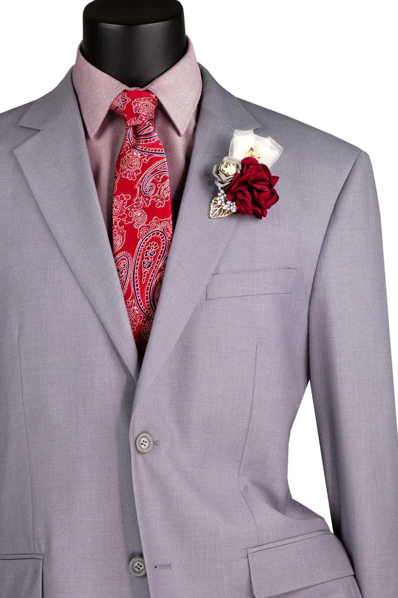 2 Piece Suit with 2″ Adjustable Waist Band (Light Gray) F-2C900