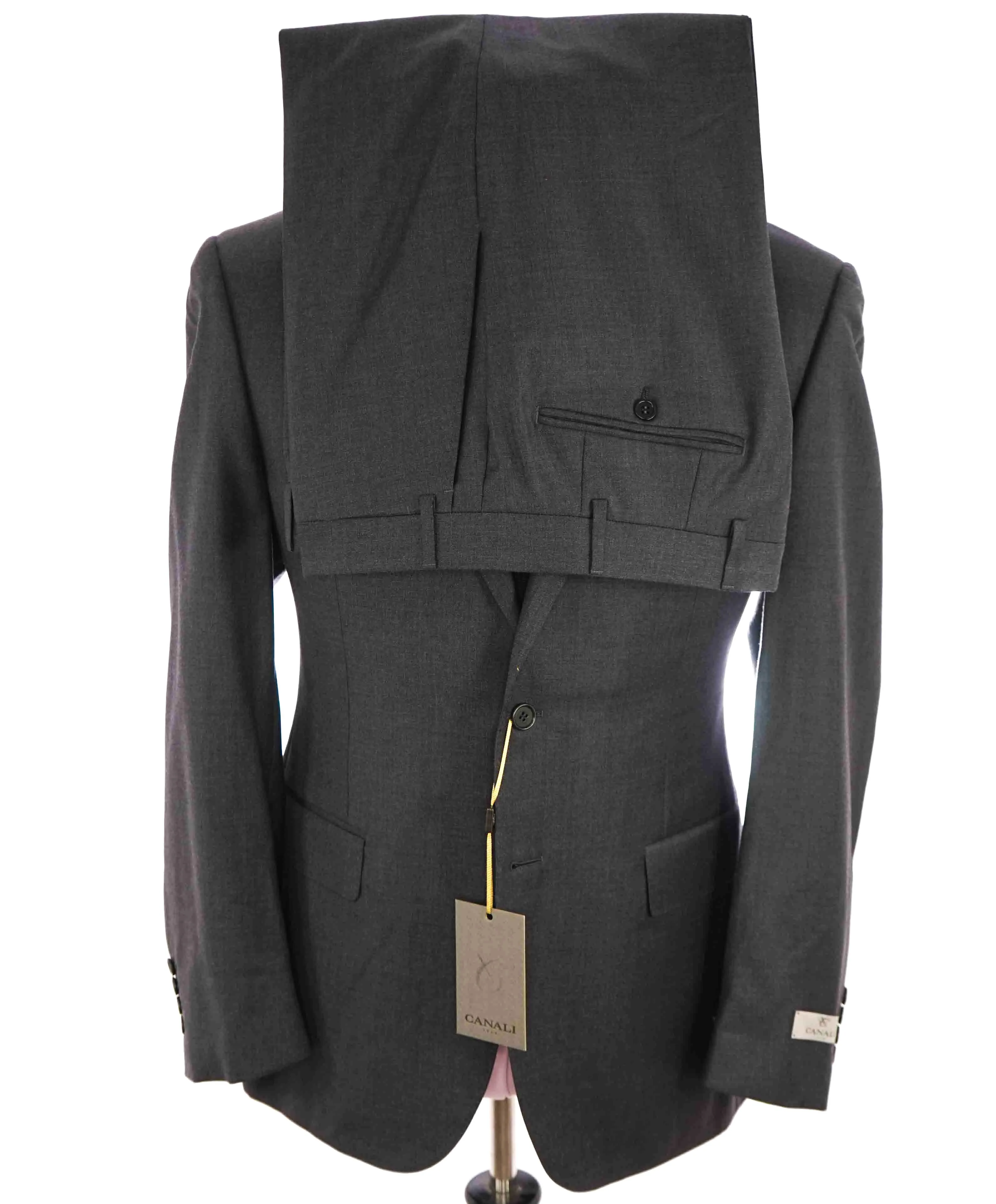 $2,000 CANALI - Charcoal Gray *CLOSET STAPLE* Notch Lapel Suit - 50R US (Copy)