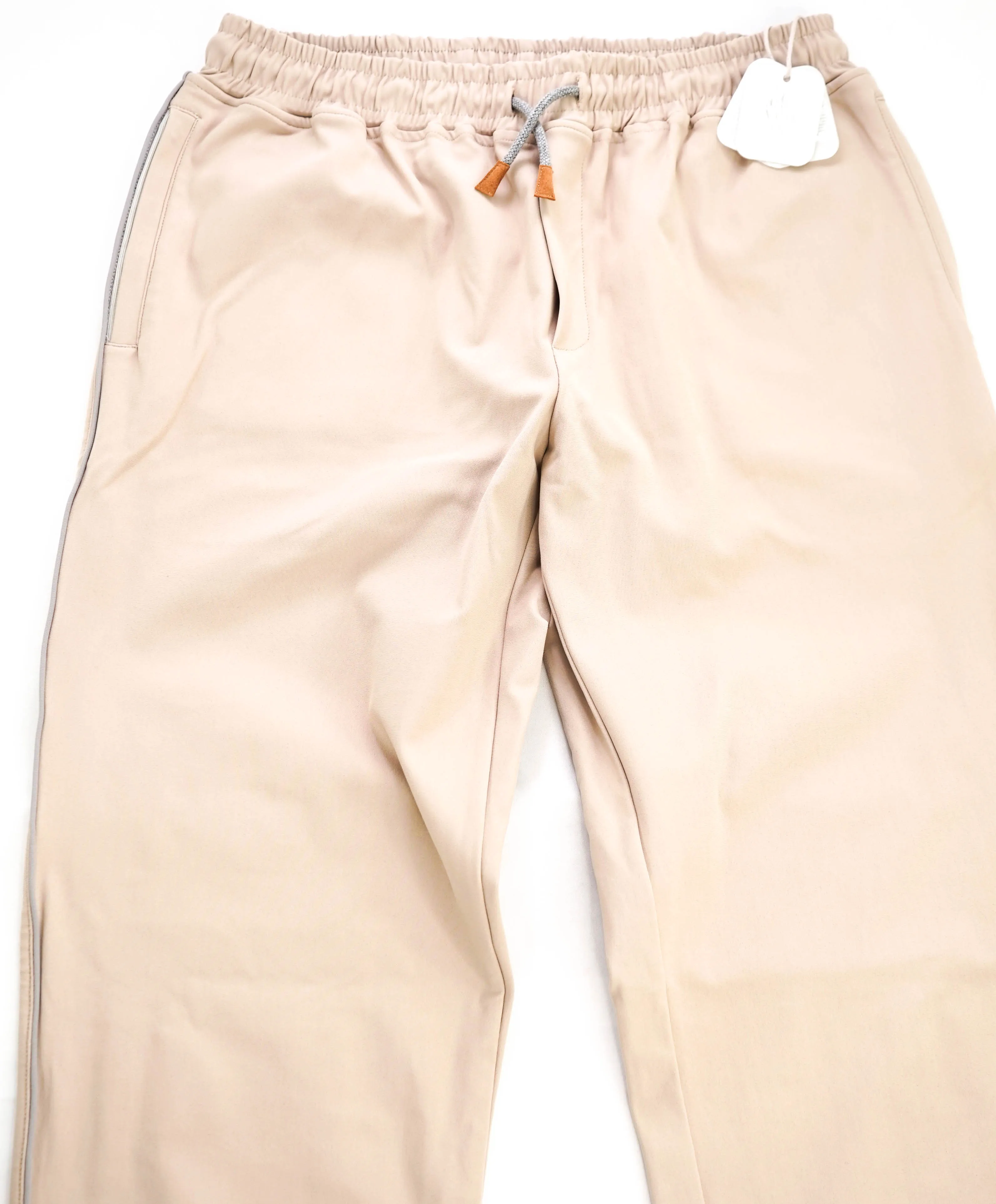 $2,495 ELEVENTY - "ATHLEISURE" Neutral Jogger Logo Hooded Suit Set - 40 (50 EU) M