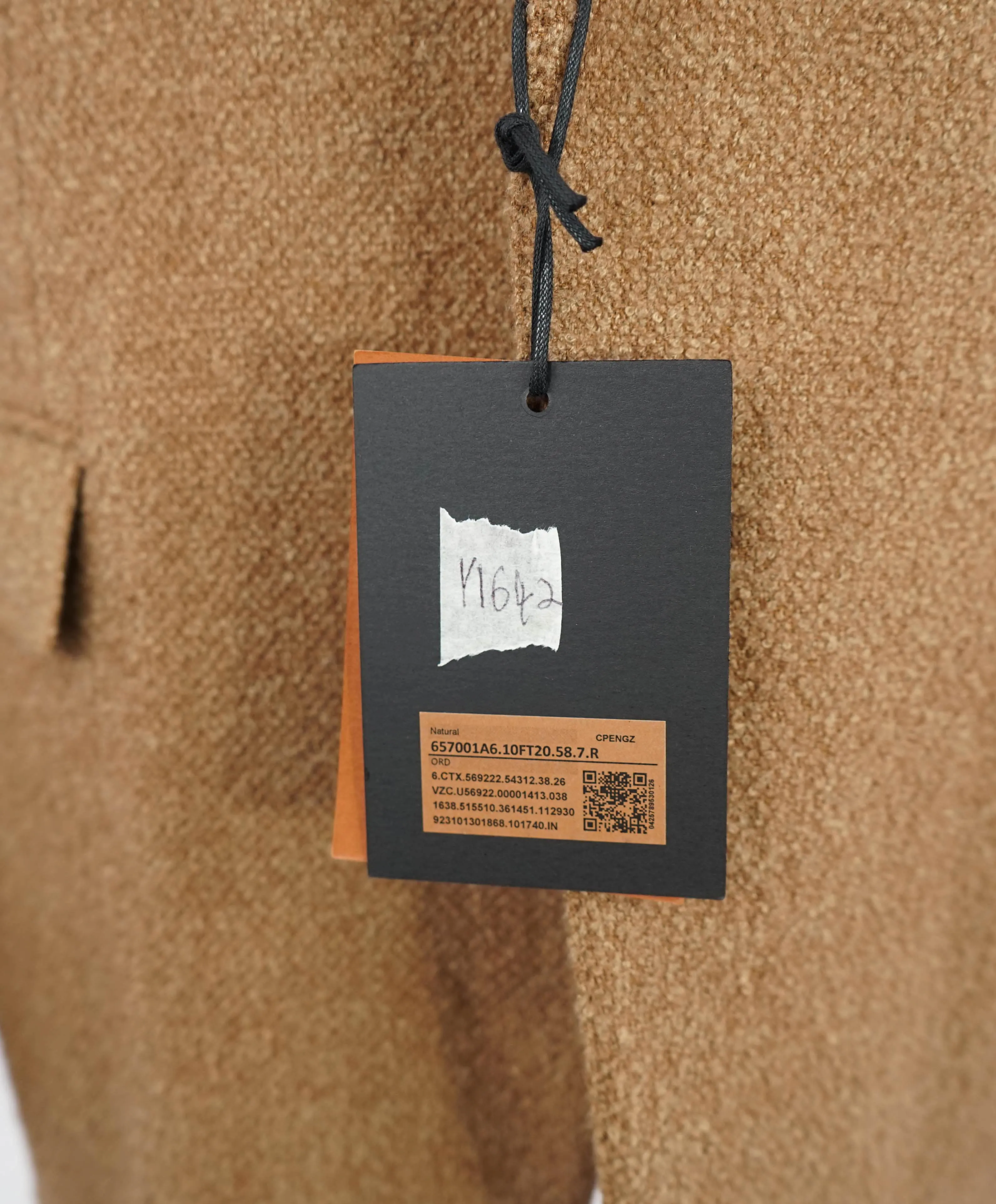$3,100 ZEGNA - ERMENEGILDO *CAMEL HAIR/SILK/WOOL Textured Blazer - 48R
