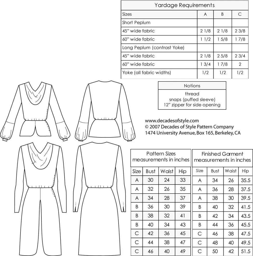 #3102    1930s Matinee Blouse