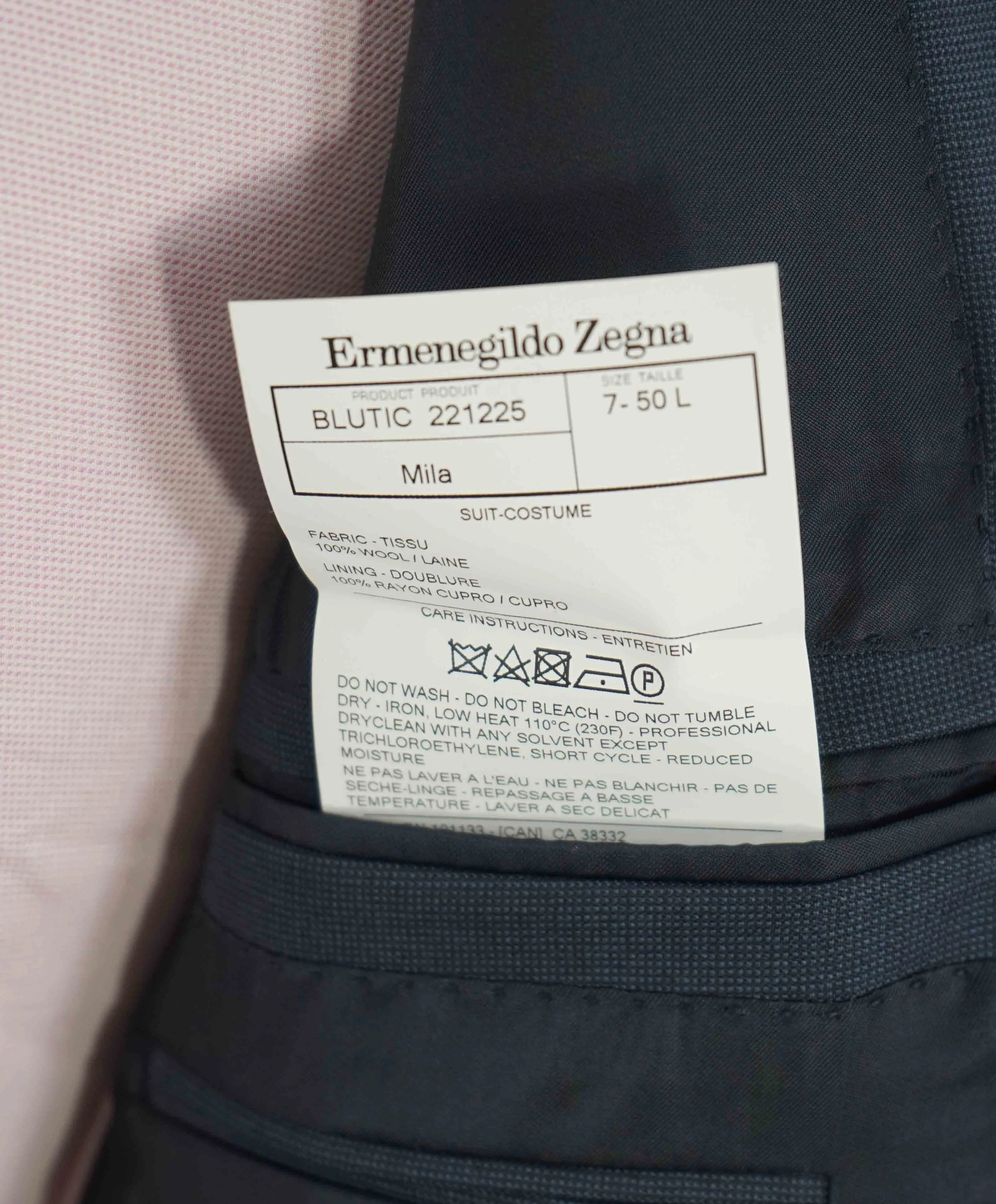 $3,250 ERMENEGILDO ZEGNA - "MULTISEASON" *Closet Staple* Teal Blue Suit -40L