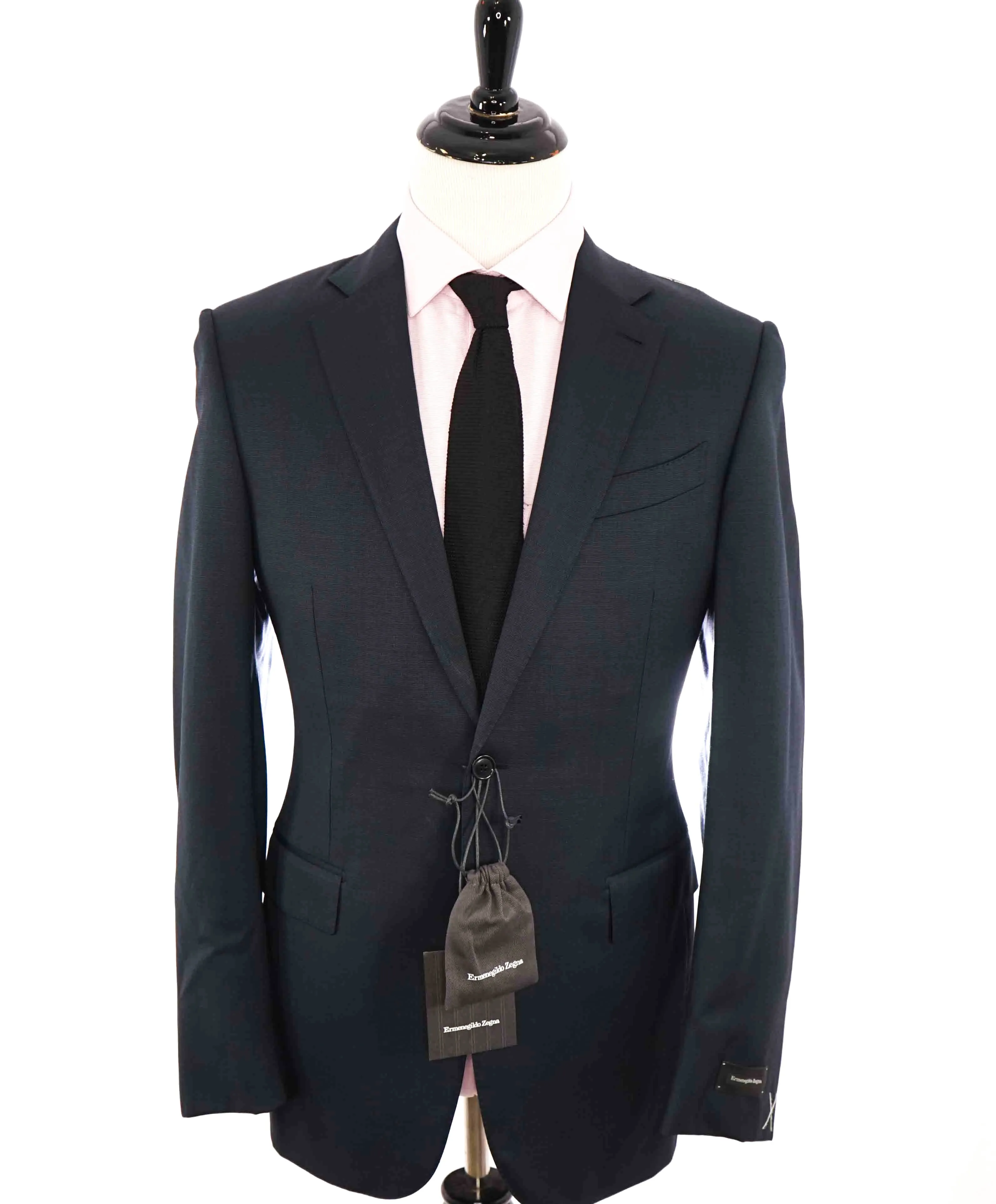 $3,250 ERMENEGILDO ZEGNA - "MULTISEASON" *Closet Staple* Teal Blue Suit -40L