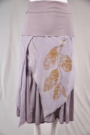 4183 Hemp Silk Layered Skirt-Purple Dusk-P