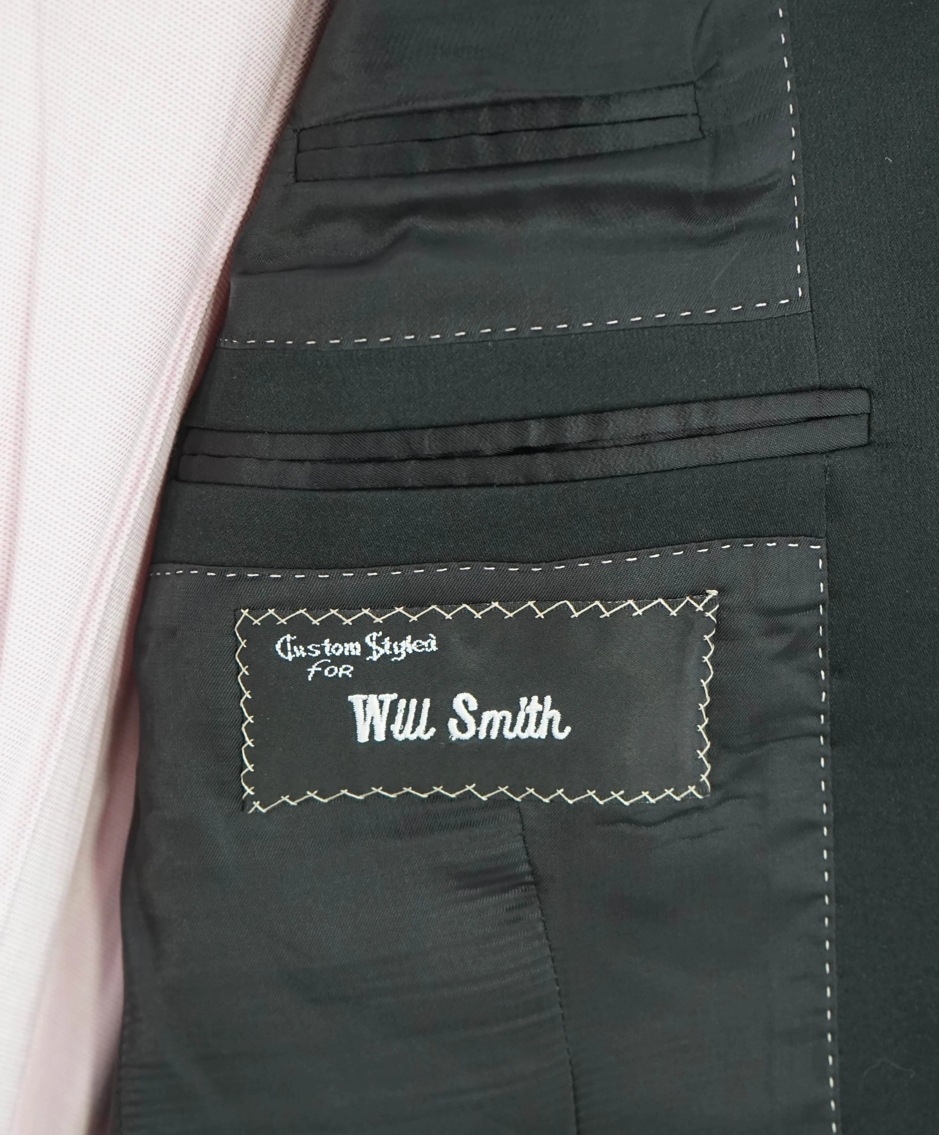 $5,000 DAVID AUGUST - Custom Made For "WILL SMITH" Tuxedo Wool/Silk Suit - 40L