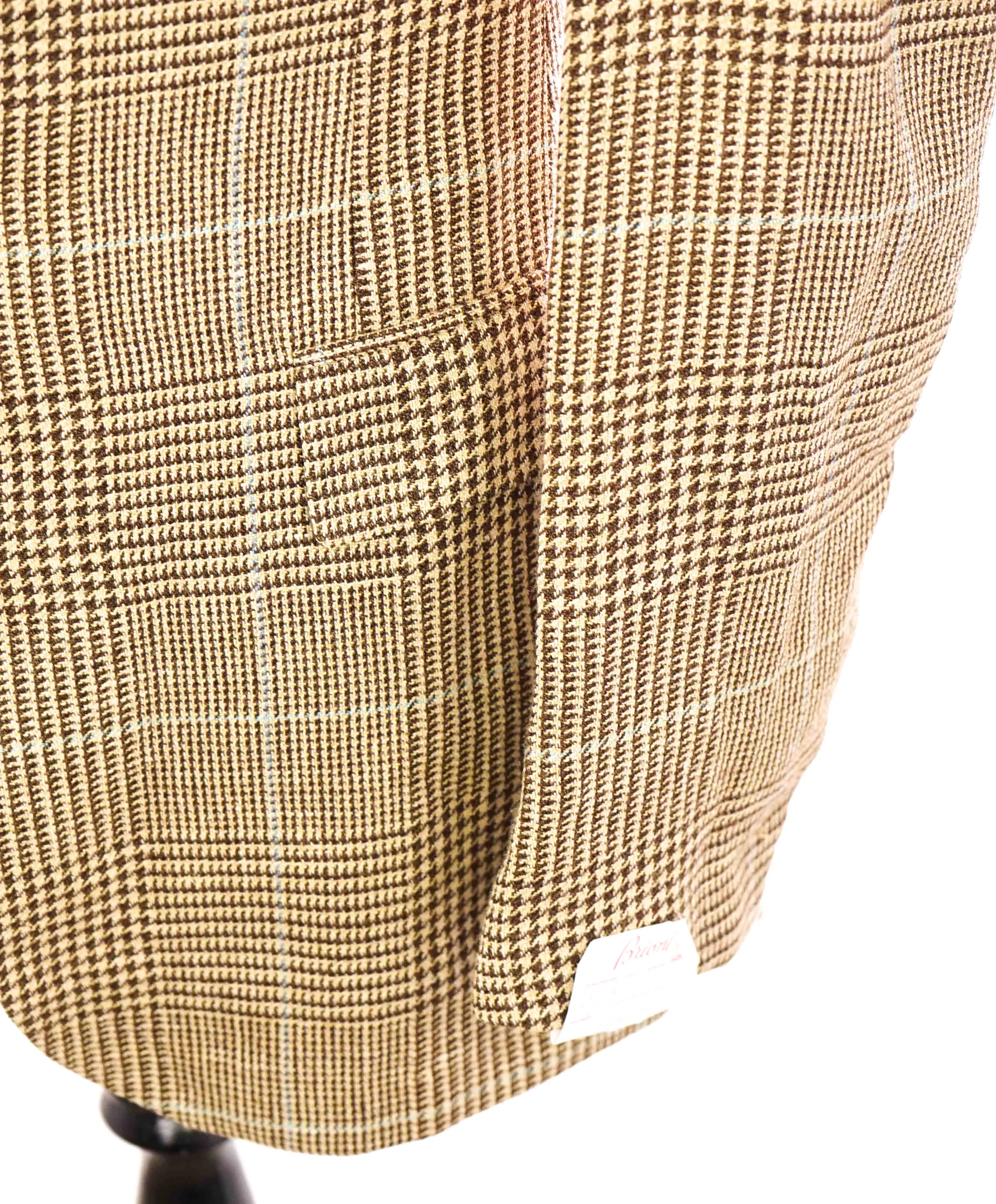 $5,495 BRIONI -"PARLAMENTO"  BROWN/BLUE Light Wool Blazer Italy - 42L NWD