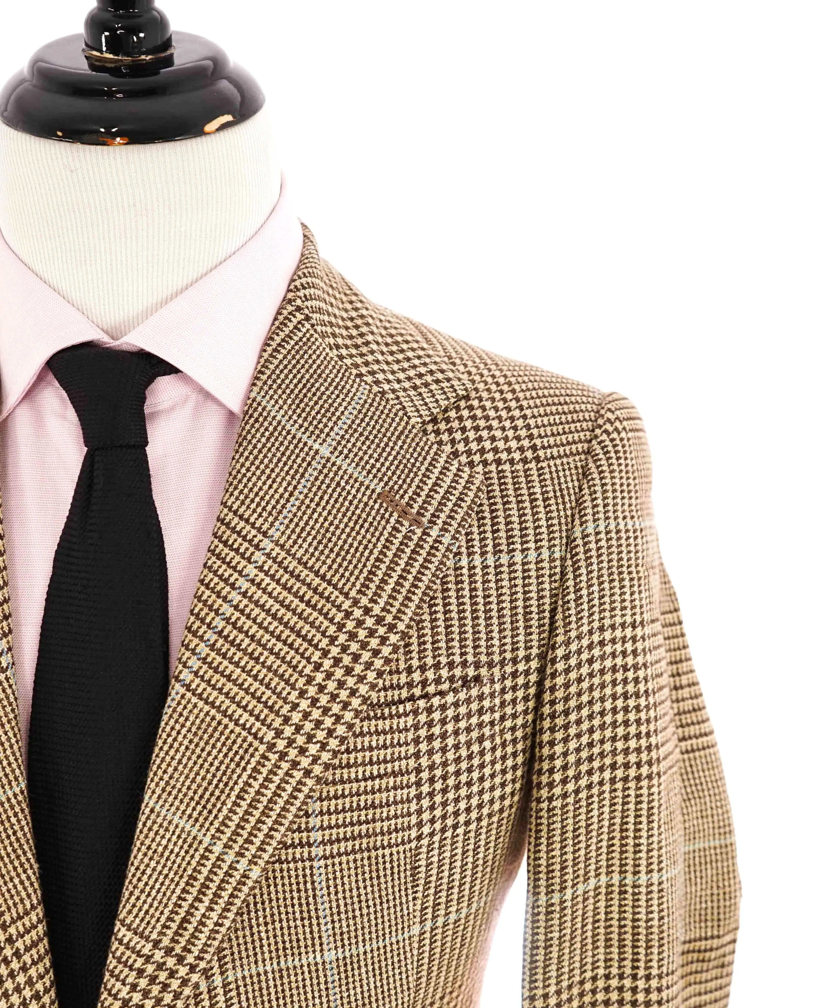 $5,495 BRIONI -"PARLAMENTO"  BROWN/BLUE Light Wool Blazer Italy - 42L NWD