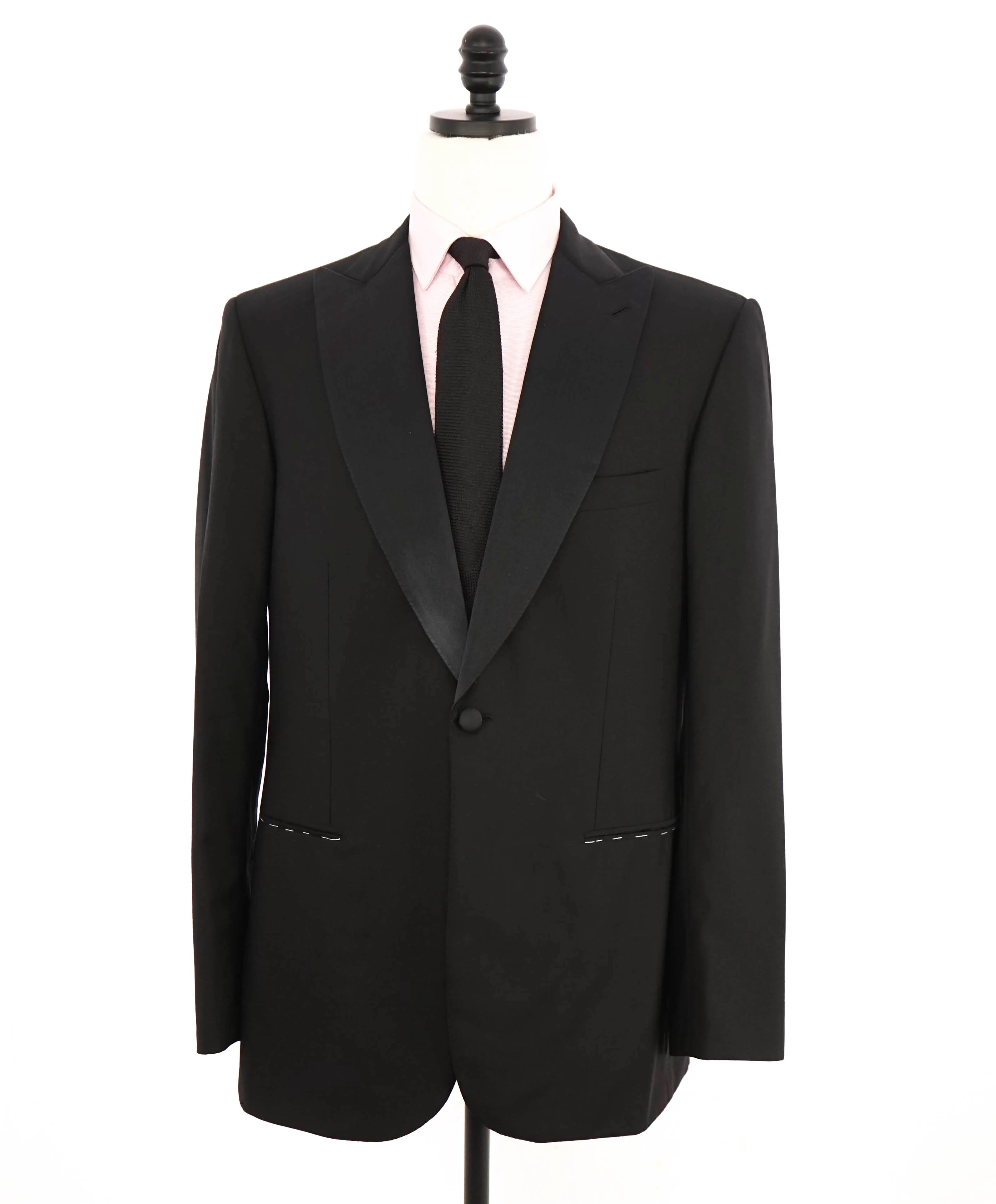 $5,995 BRIONI - *CELEB FAV* Hand Made ITALY Black Peak Tuxedo Dinner JACKET - 42L