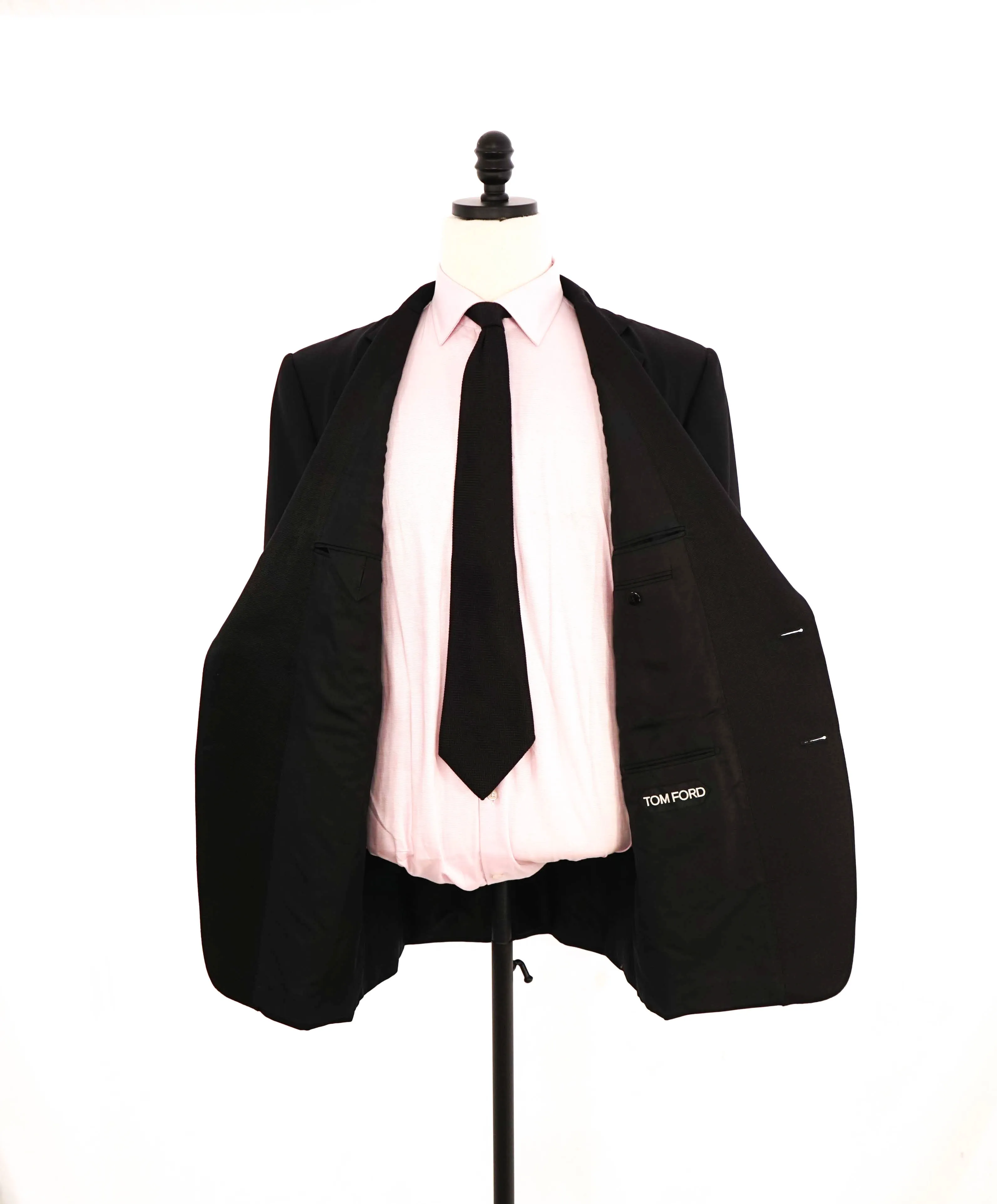 $5,995 BRIONI - *CELEB FAV* "Fit B" Wool/Mohair Hand Made ITALY Black Tuxedo - 46R