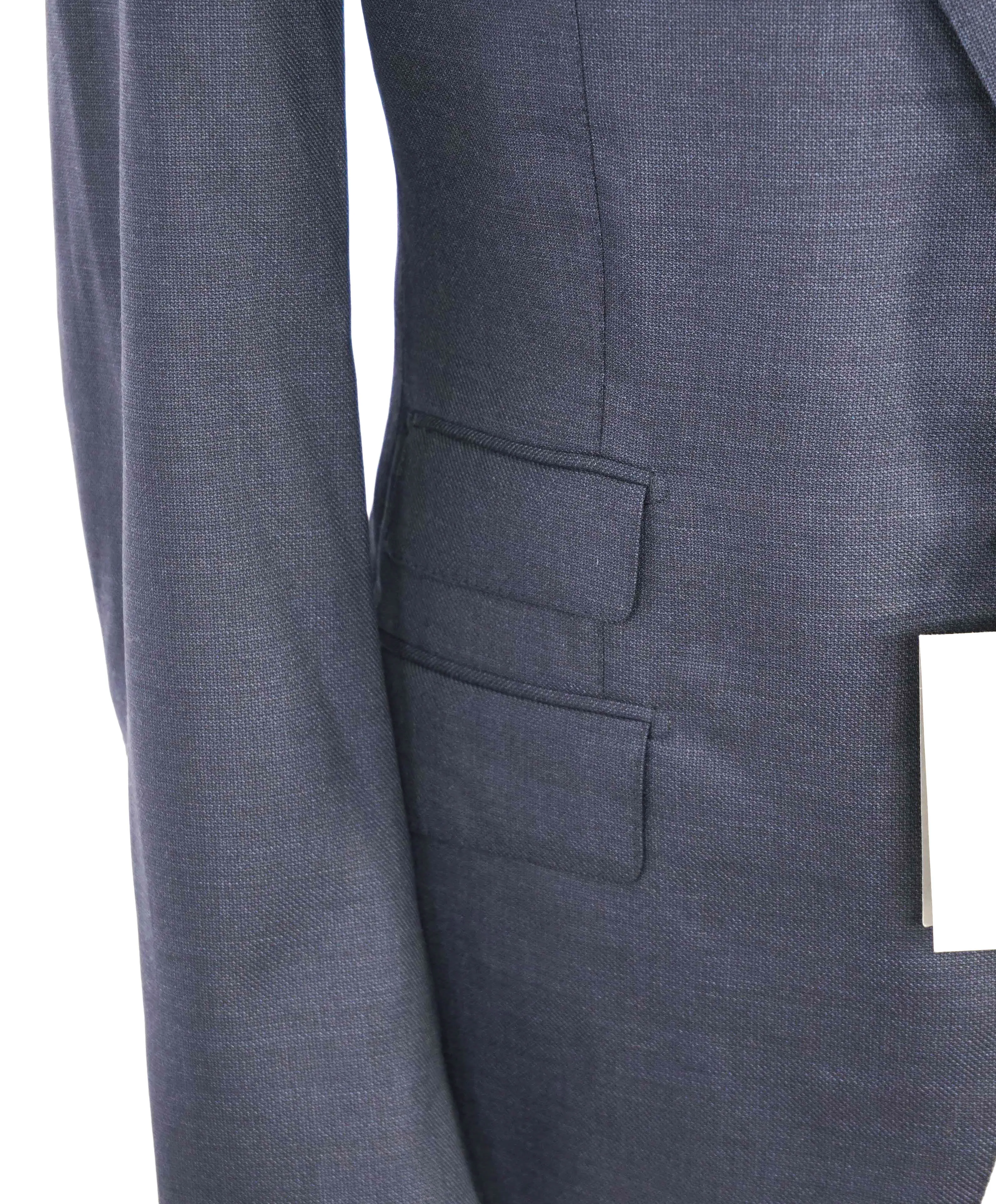 $6,990 TOM FORD - 2-Piece PEAK LAPEL "O' CONNOR" Navy Blue Side Tab Suit - 46R (56EU)