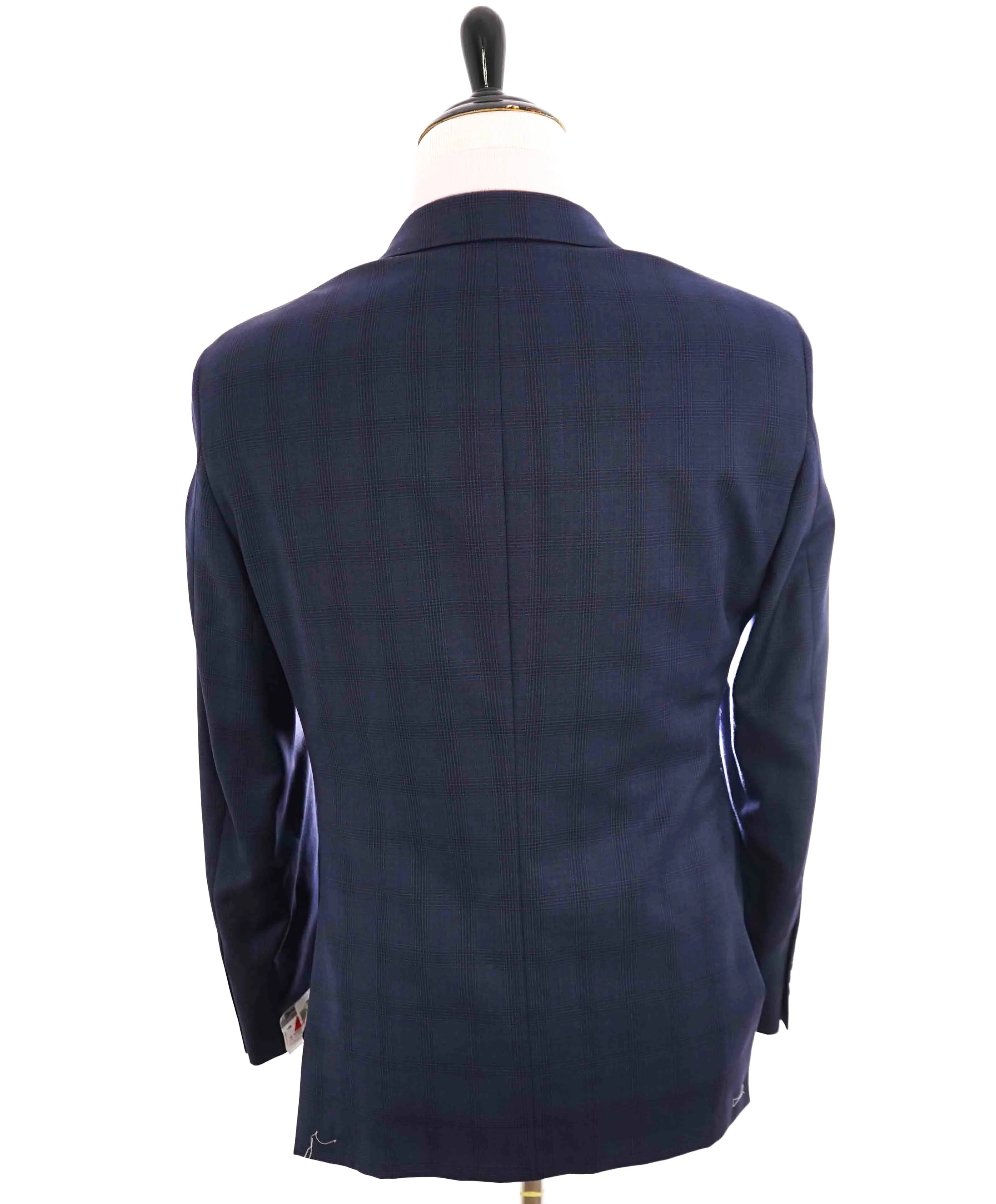 $895 HICKEY FREEMAN - Blue Tonal Check Plaid WOOL Blazer - 40S