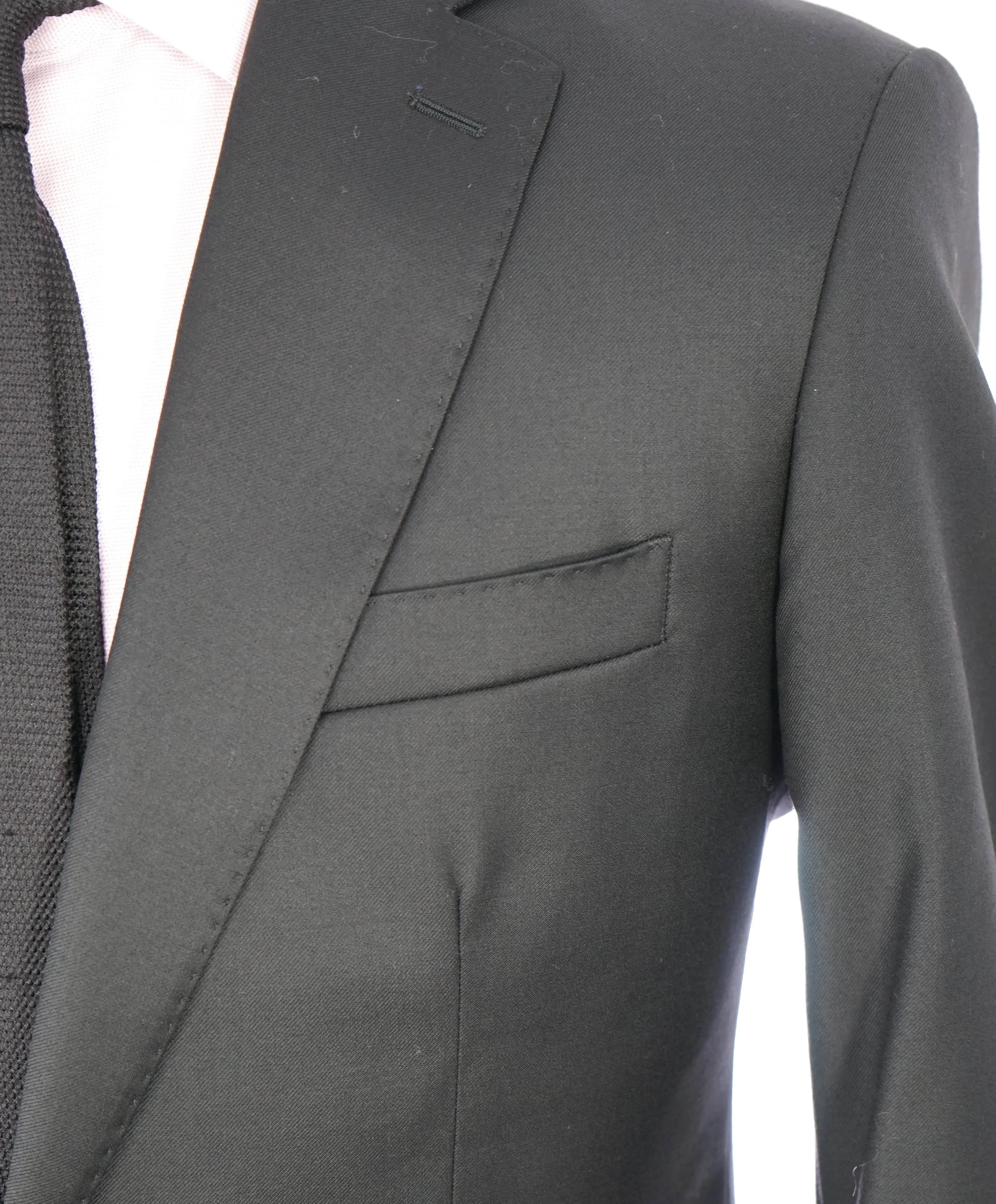 $995 LORO PIANA - MOVIMENTO “Four Seasons” 130s Black Blazer- 42L