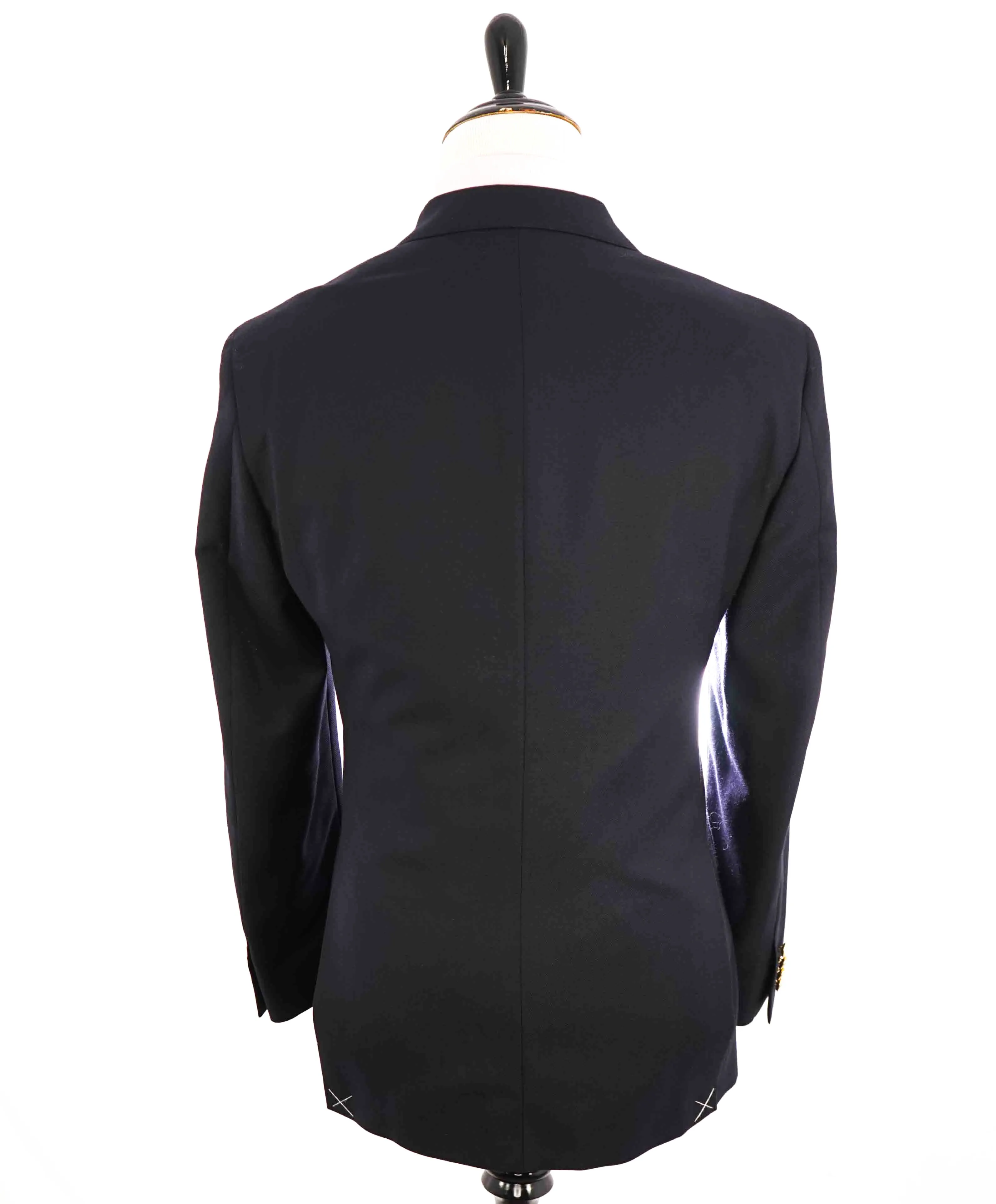 $995 RALPH LAUREN BLUE LABEL - *POLO* Blue Oxford Gold Button Blazer - 42R