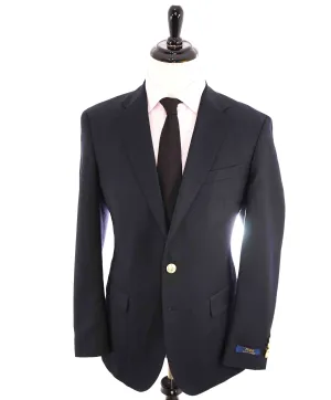 $995 RALPH LAUREN BLUE LABEL - *POLO* Blue Oxford Gold Button Blazer - 42R