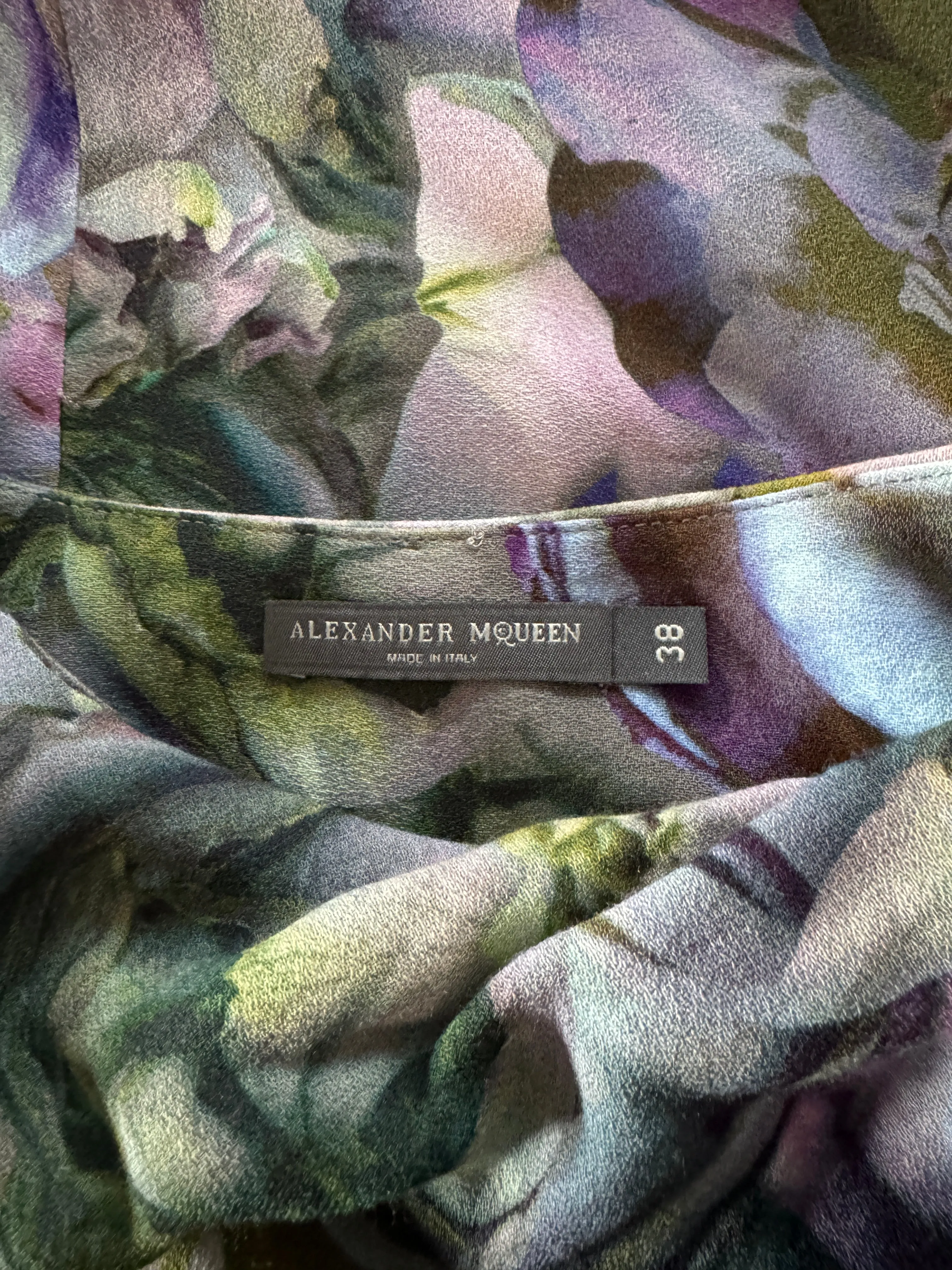 Alexander McQueen 2010 Rose Print Gown