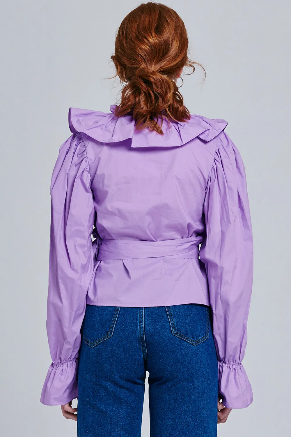 Amara Ruffle V-Neck Blouse