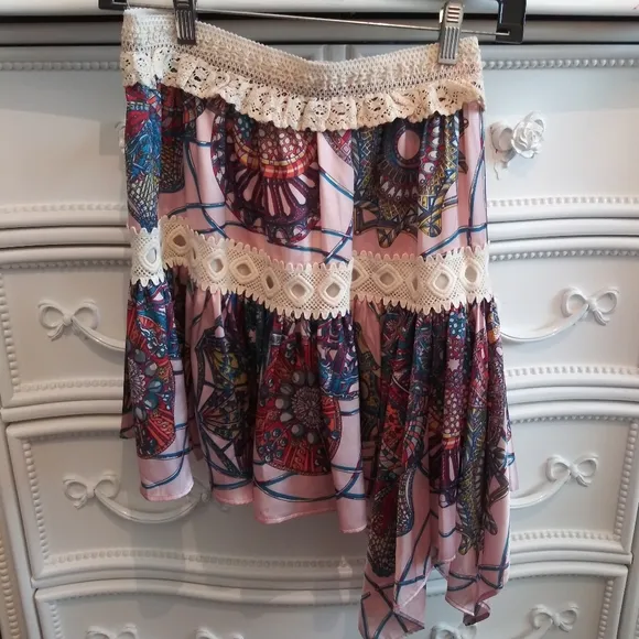 AMUSE by Patricia Forgeal Asymmetrical Skirt