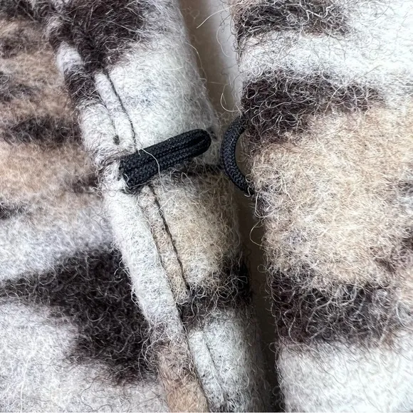 Ann Taylor Leopard Print Virgin Wool Blend Blazer Jacket