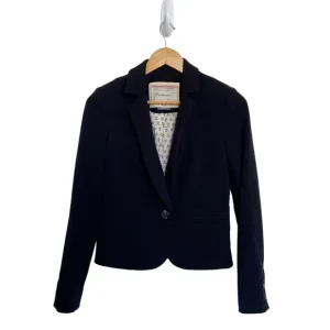 Anthropologie Cartonnier Fitted Black Blazer