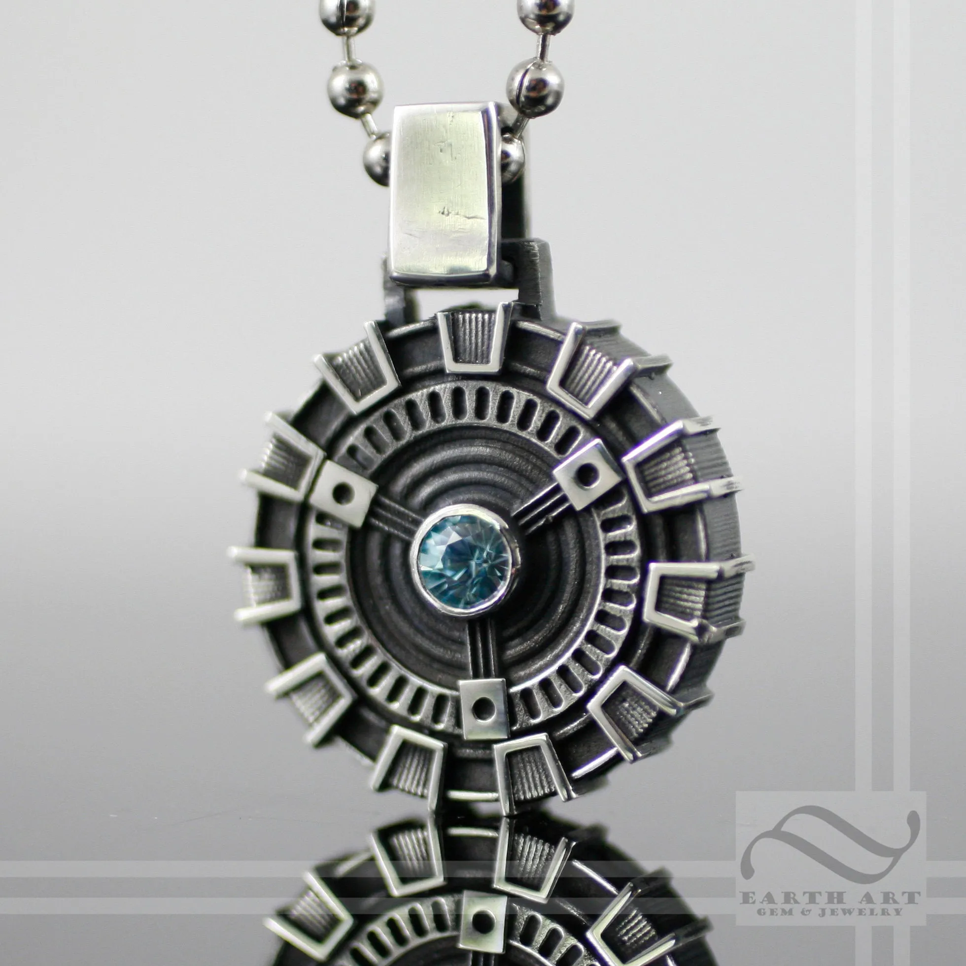 Arc Reactor Pendant - Double sided - Sterling Silver