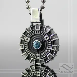 Arc Reactor Pendant - Double sided - Sterling Silver