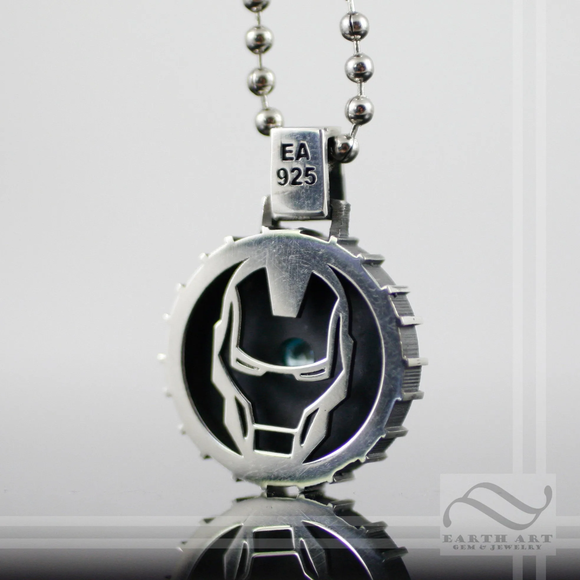 Arc Reactor Pendant - Double sided - Sterling Silver
