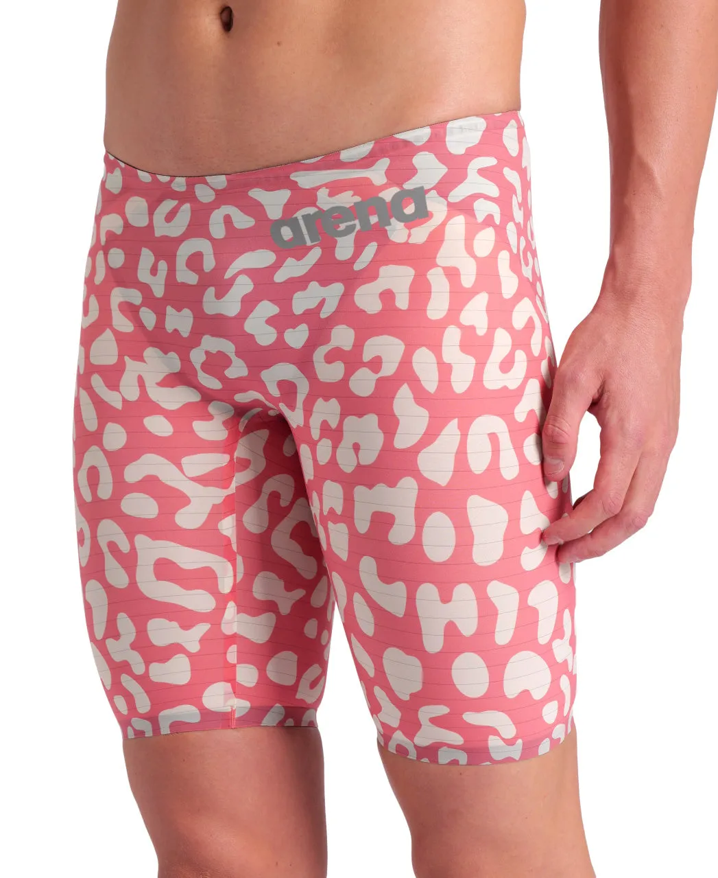 Arena Men's Carbon Air2 LE Jammer Leopard Skin Geranium
