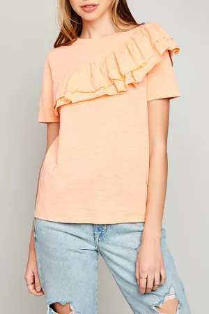 Asymmetrical Ruffled T-Shirt (Mother: Mommy and Me)