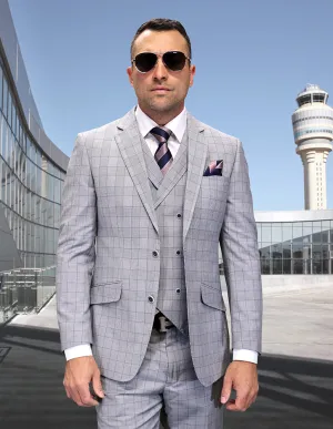 ATRANI 3 PC BLACK MODERN FIT SUIT