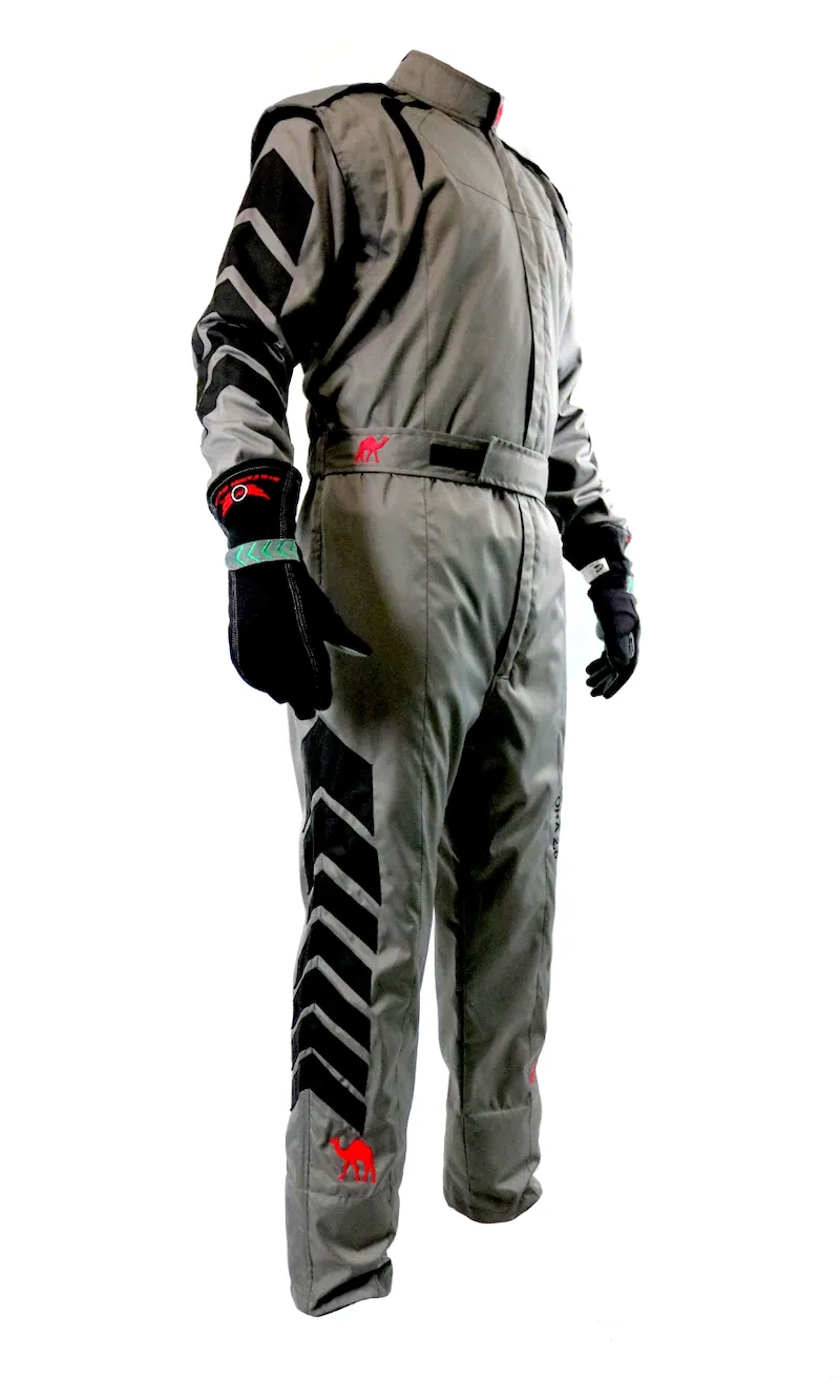 Aurora 2.0 Single Layer SFI 3.2A/1 Rated Fire Suit Gray/Black