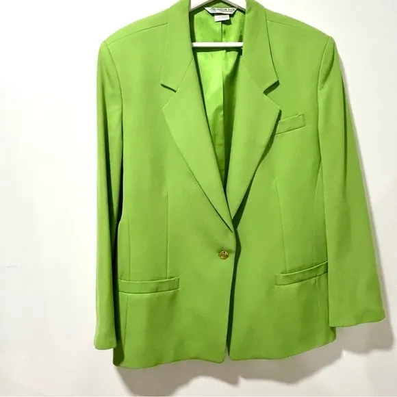 Austin Reed London New York Women’s Green Wool Blazer Size 16