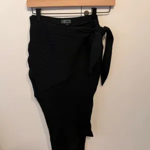 AYR tan lines bodycon wrap midi skirt