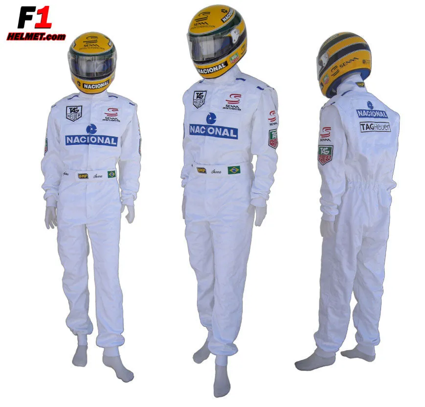 Ayrton Senna 1993 Replica racing suit / Masters Paris Bercy
