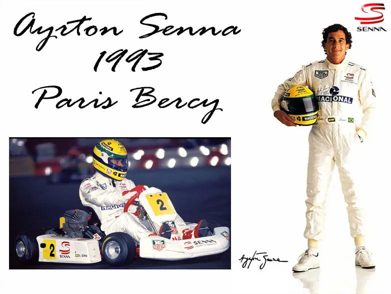 Ayrton Senna 1993 Replica racing suit / Masters Paris Bercy