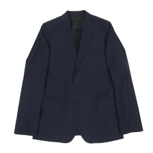 Balenciaga 2004 Navy Wool Blazer Size 48