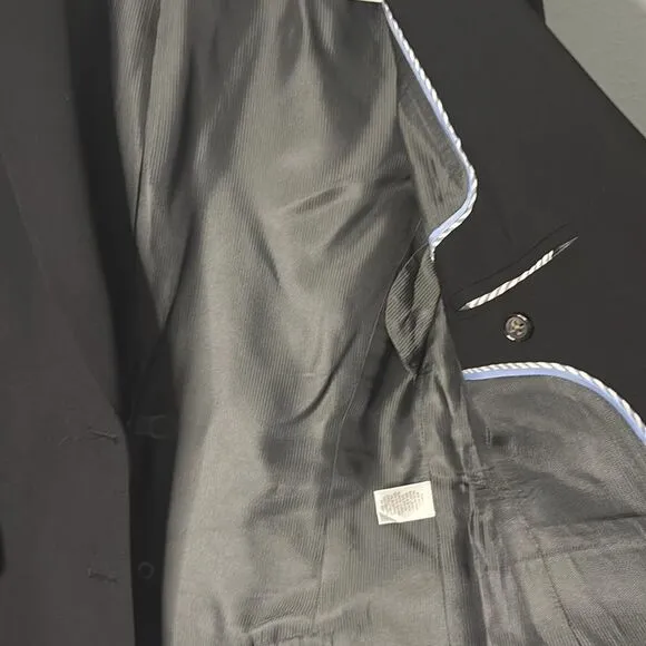Banana Republic Black Stretch Wool Blend Blazer Size 10