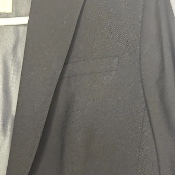 Banana Republic Black Stretch Wool Blend Blazer Size 10