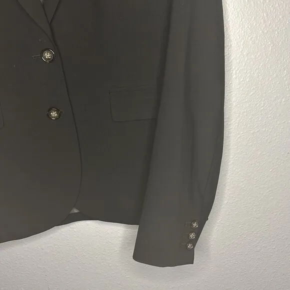 Banana Republic Black Stretch Wool Blend Blazer Size 10