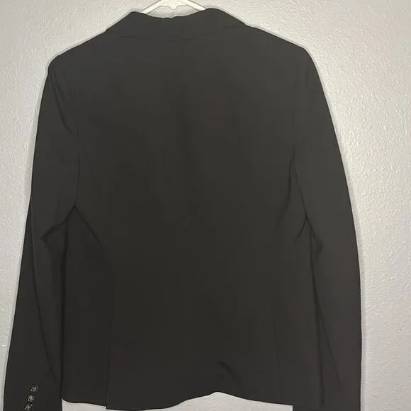 Banana Republic Black Stretch Wool Blend Blazer Size 10