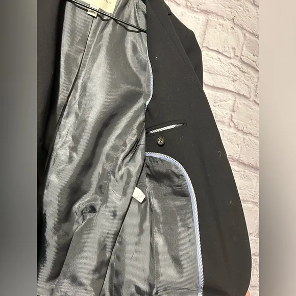 Banana Republic Stretch Wool Blend Blazer Black Size 2